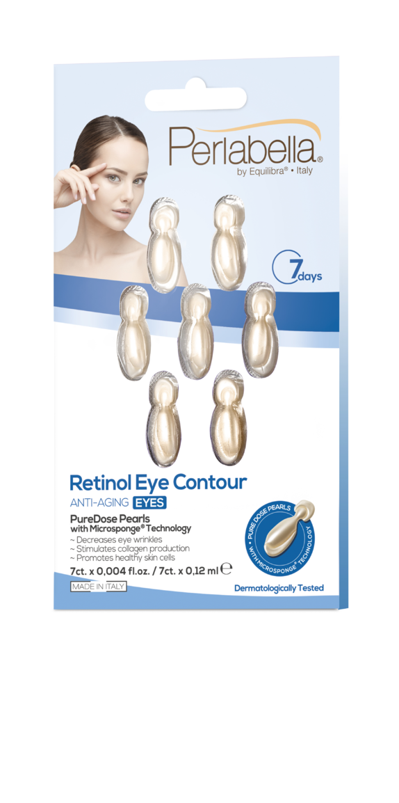 Pleťové sérum na oblasť okolo očí s retinolom v kapsulách s technológiou Microsponge® 7 dňová kúra