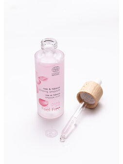 ROSE & HIBISCUS GLOWING AMPOULE - Hydratačná ampulka na tvár s ružovou vodou a ibištekom 30ml