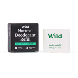 Wild DEO Refill BLACK Men´s Fresh Cotton&Sea salt 40g