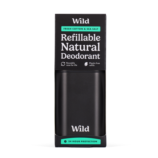 Wild Dezodorant STARTER Black Fresh Cotton&Sea salt 40g