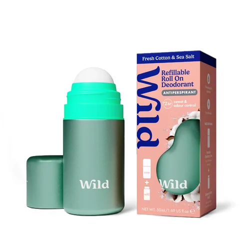 WILD Roll On Starter Aqua/Fresh Cotton&Sea Salt 50ml