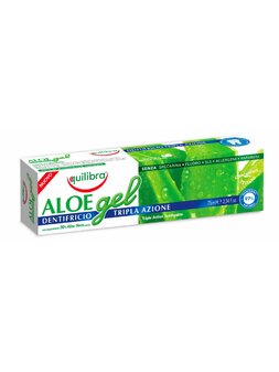 Zubná pasta „ALOE gel Triple Action“ s trojitým účinkom, s 30% obsahom šťavy z Aloe Vera.